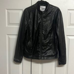 ⬇️ZARA Faux Leather Jacket